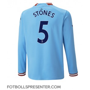Manchester City John Stones #5 Hemma Matchtröja 2022-23 Långärmad